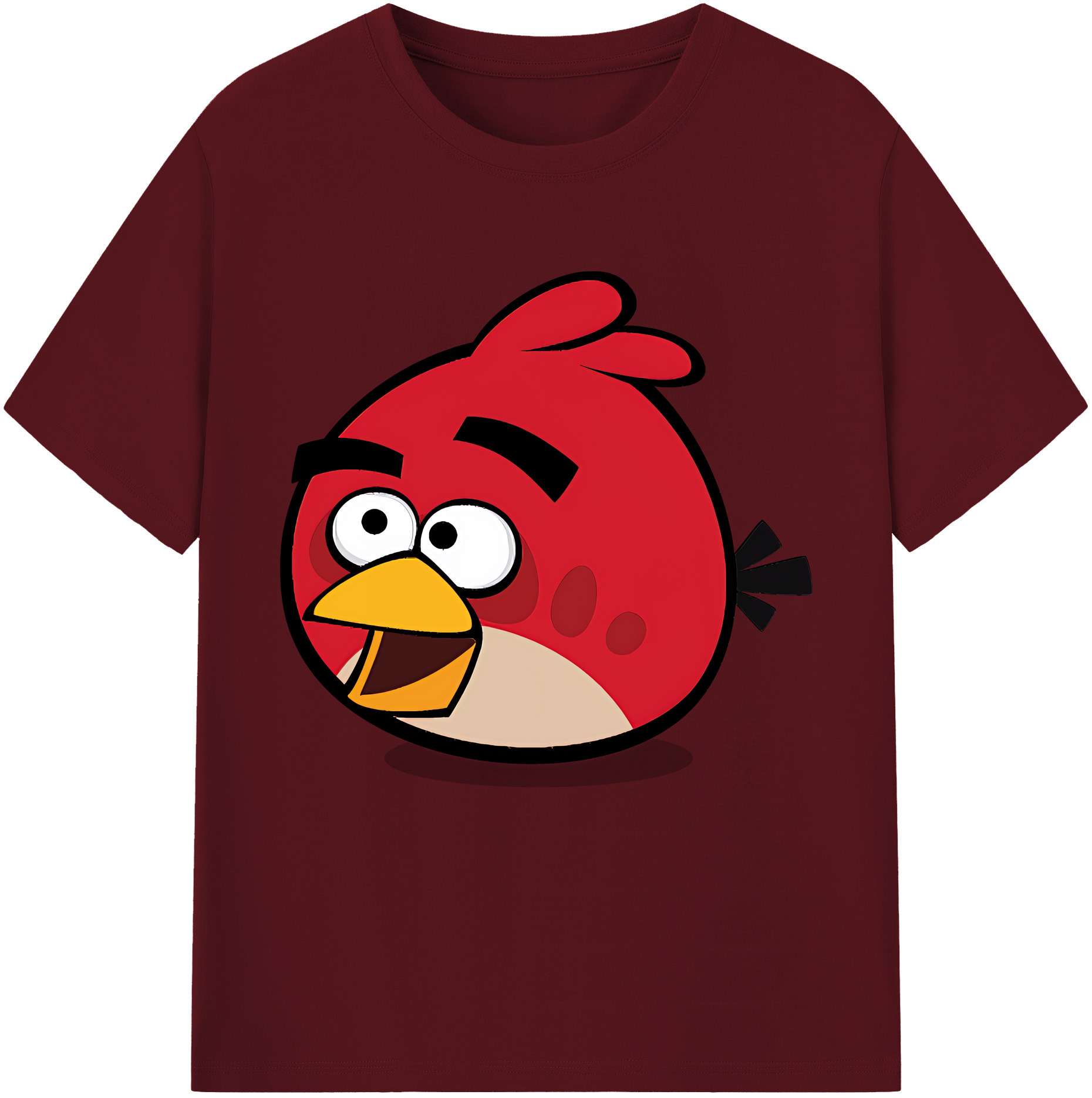 （画像用） Angry Birds アングリーバード 綿100％半袖Tシャツ（フロントプリント）